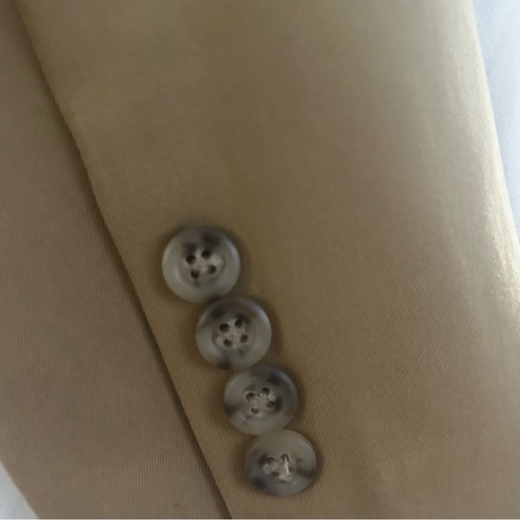 Ralph Lauren Vintage Blazer Women’s Tailored Tan/Camel color Small 100% cotton - Picture 10 of 16